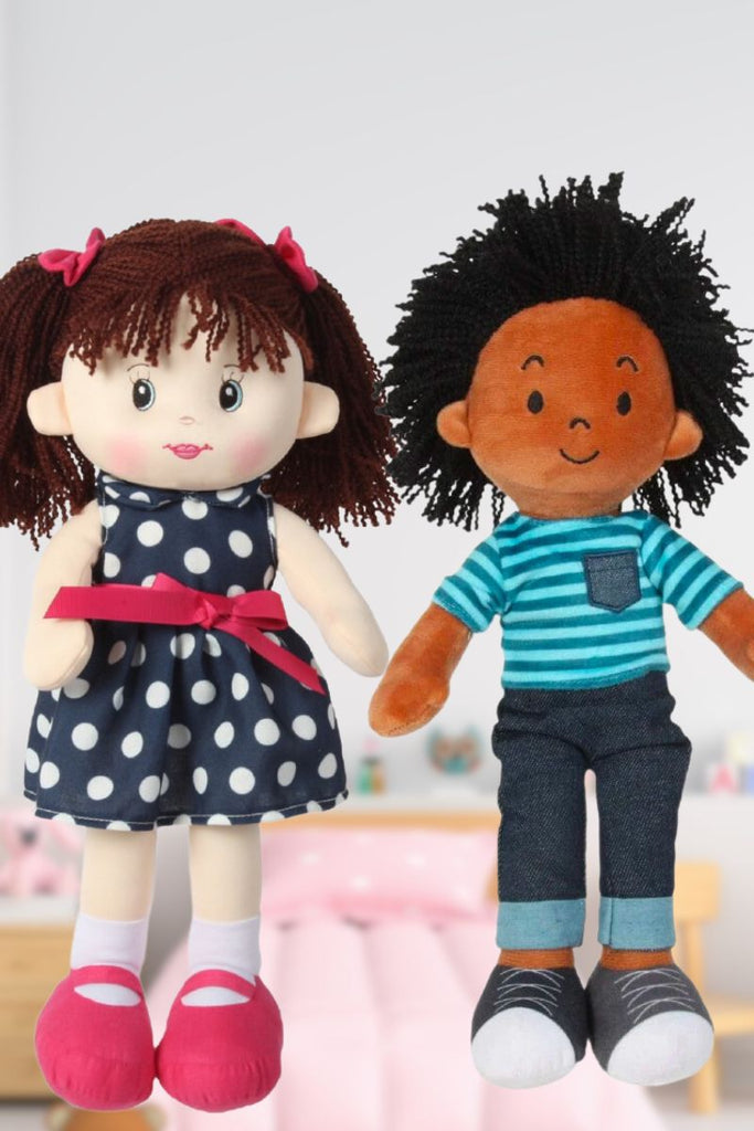 Muñecas y Muñecos de Tela para tu hijo, hoja o bebé
