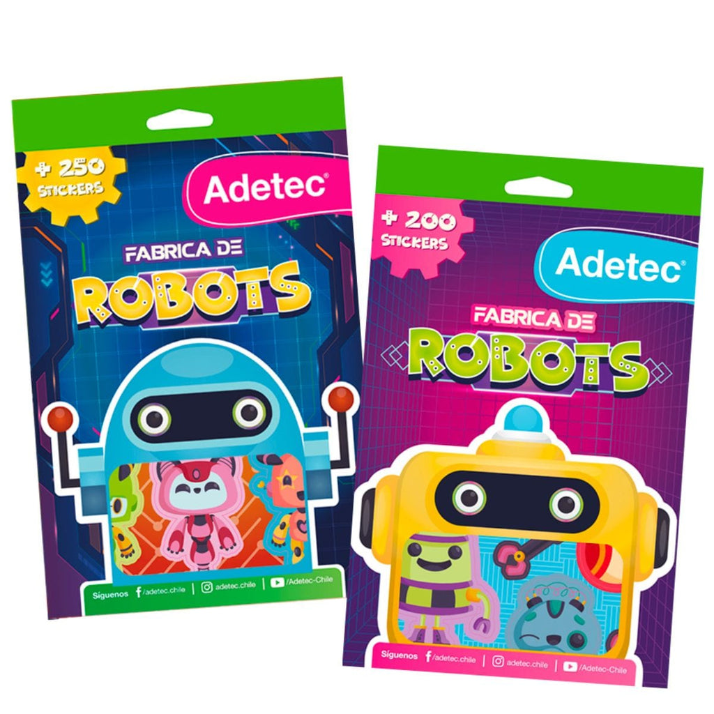 Pack de Stickers Fabrica de Robots Adetec