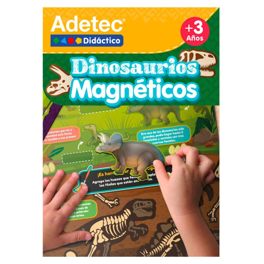 Juguetes educativos Juego Dinosaurios Láminas Magnéticas Adetec 7806515007267