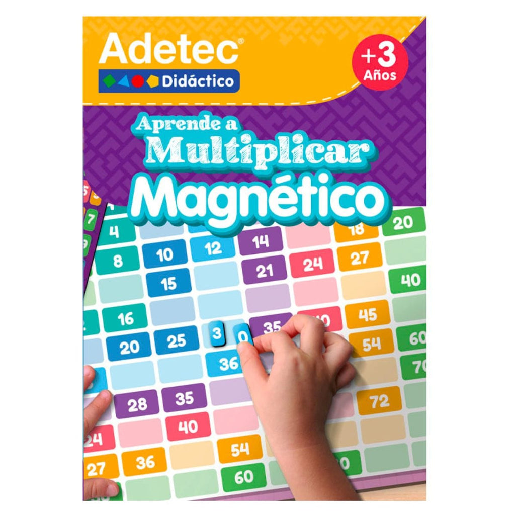Juguetes educativos Juego Tablas de Multiplicar Láminas Magnéticas Adetec 7806515007274