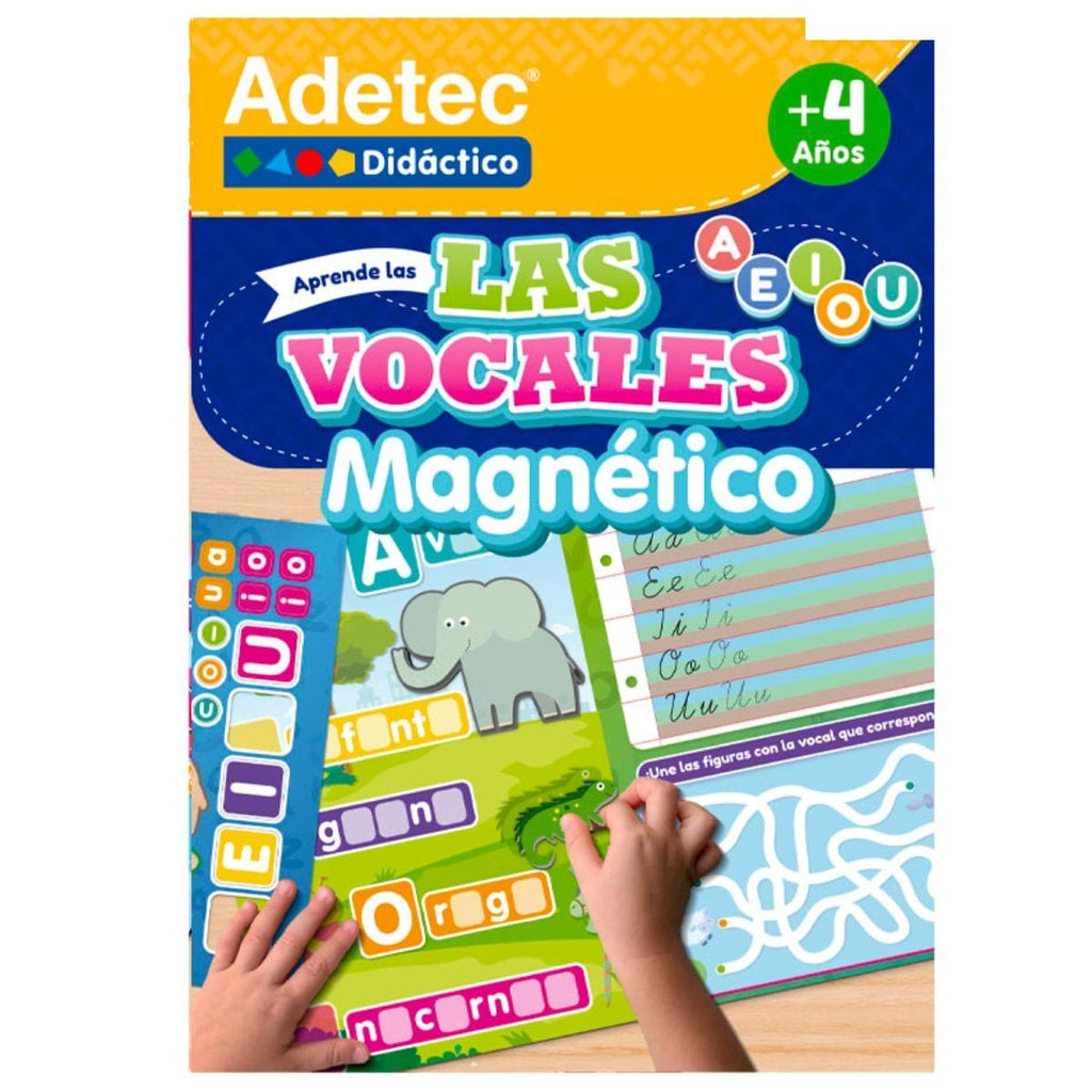 Juguetes educativos Juegos de Laminas Magnéticas con las Vocales Adetec 780651517211