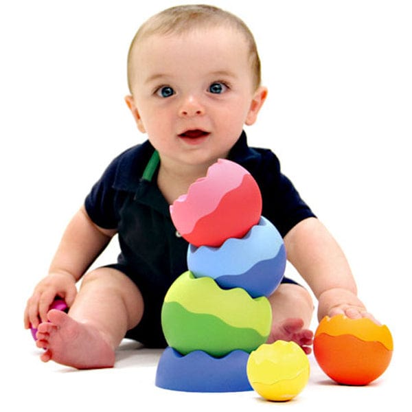 Juguetes de actividades para bebés Tobbles Neo, Juego De Apilar Fat Brain Toys 182129000779