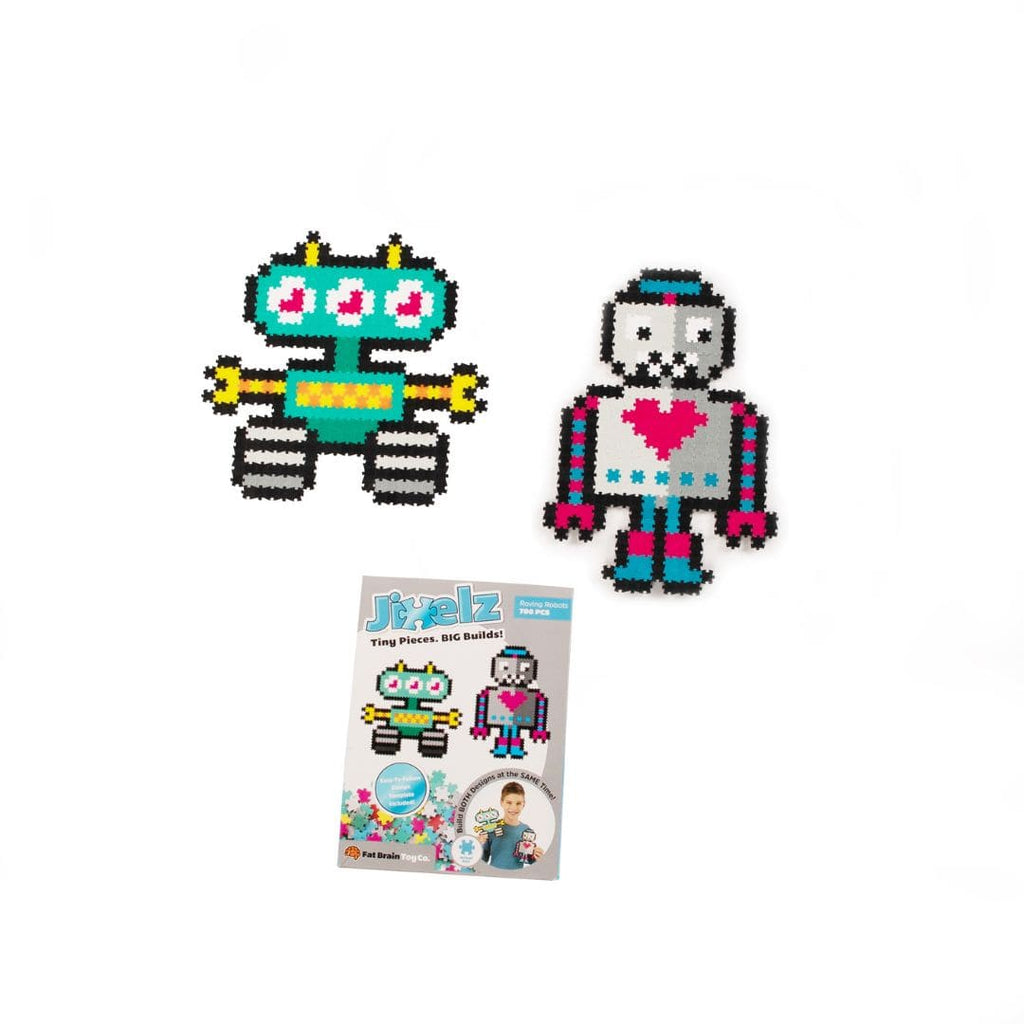 Juguetes Jixelz Puzzle Rompe Cabezas De Pixeles, 700 Pcs  Set, Robots Fat Brain Toys 811802024060