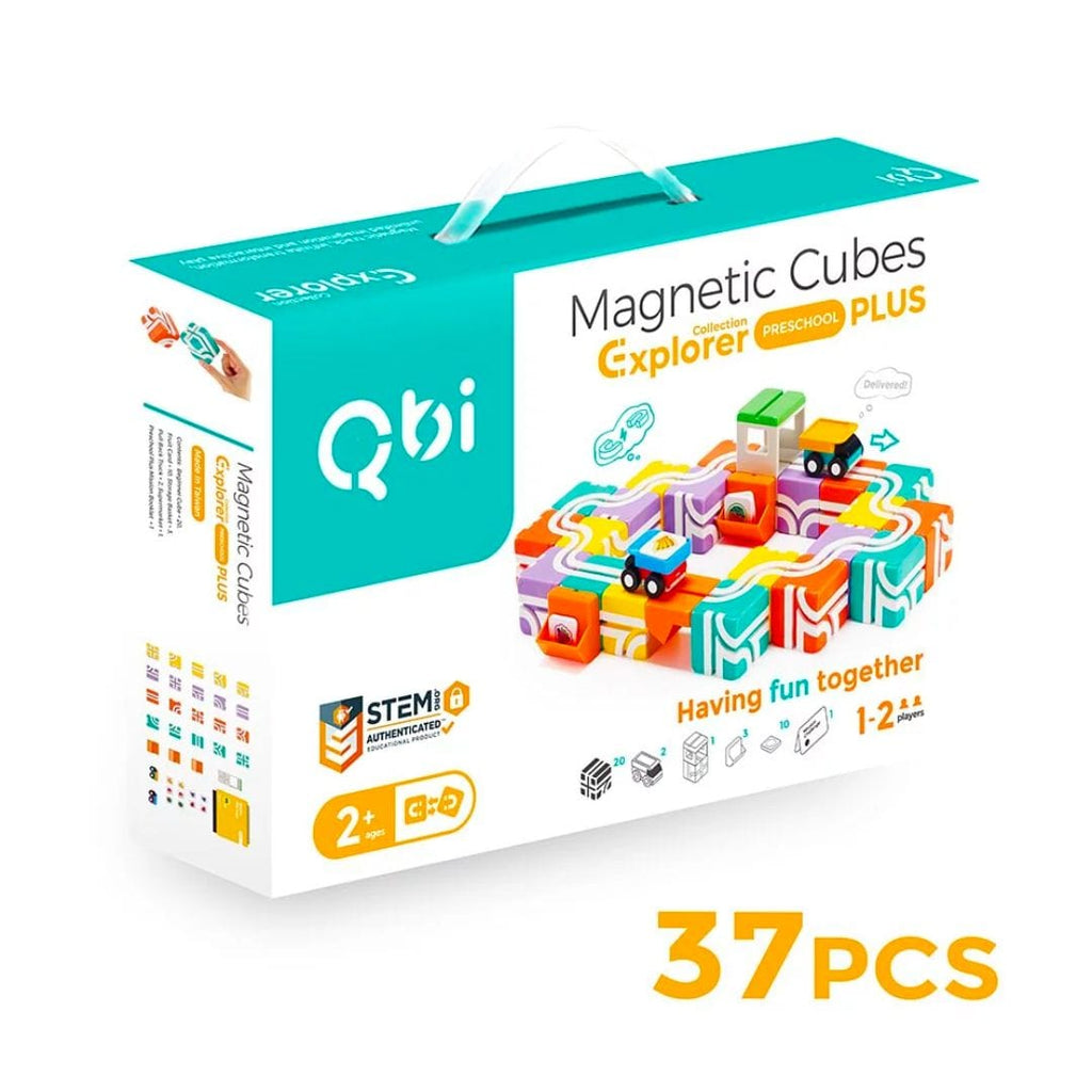 Juguete Juego Cubos Magnéticos Qbi Explorer- Preschool Plus Pack 37 pcs QBI Toy 4710582041099