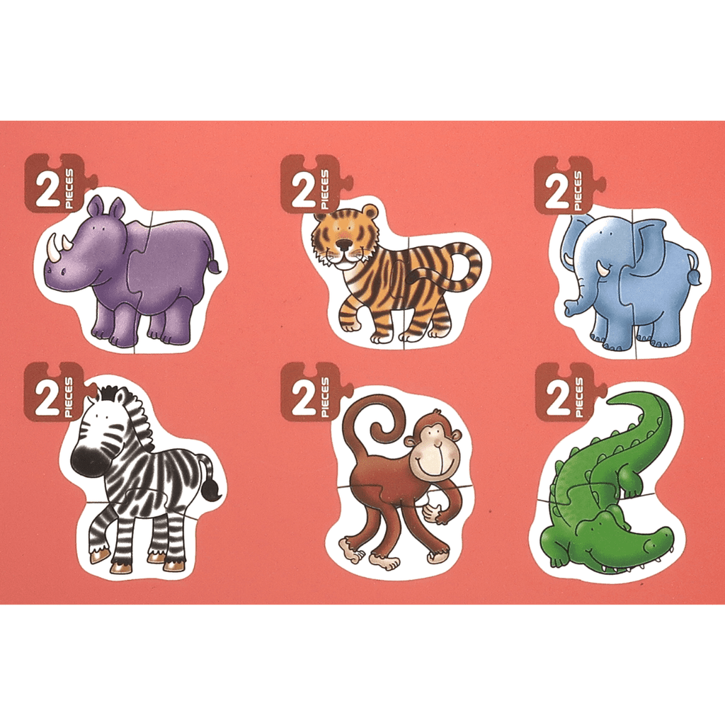 Caja 6 Puzzles Preescolares, Animales de la Selva TBull