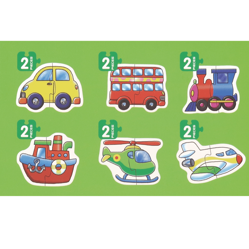 Caja 6 Puzzles Preescolares, Medios de Transportes TBull